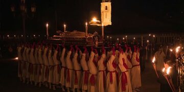 Yunquera de Henares vive una emotiva procesión del Santo Entierro